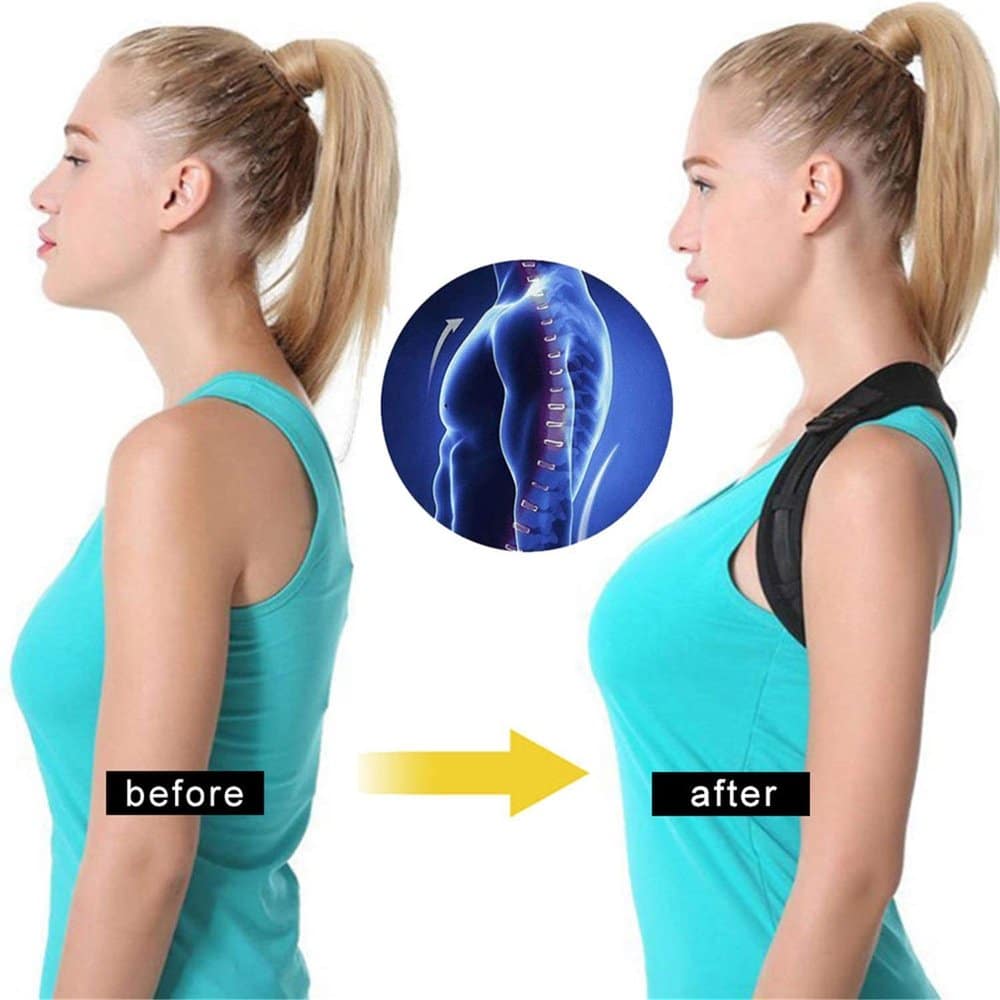 Killer Deals Unisex Adjustable Shoulder Upper Back Posture Corrector Brace