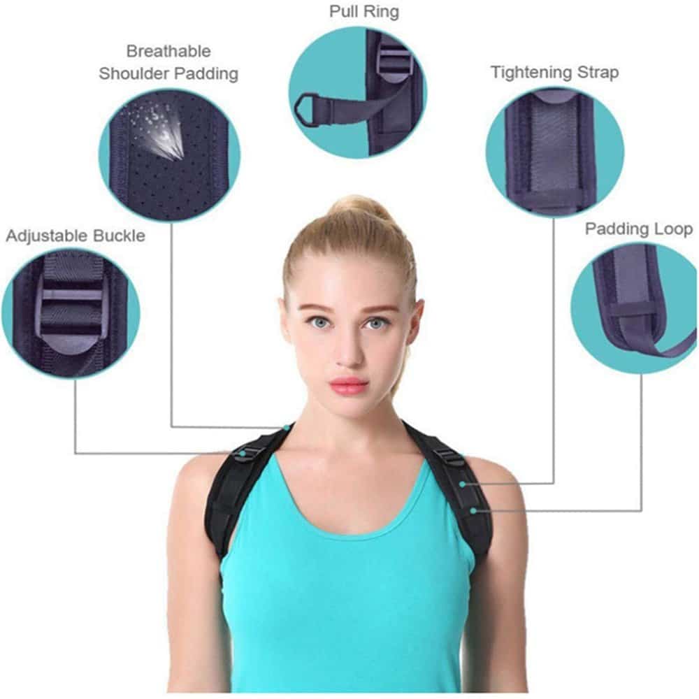 Killer Deals Unisex Adjustable Shoulder Upper Back Posture Corrector Brace