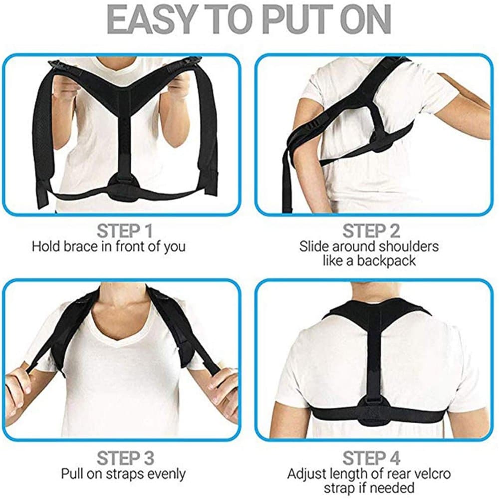 Killer Deals Unisex Adjustable Shoulder Upper Back Posture Corrector Brace