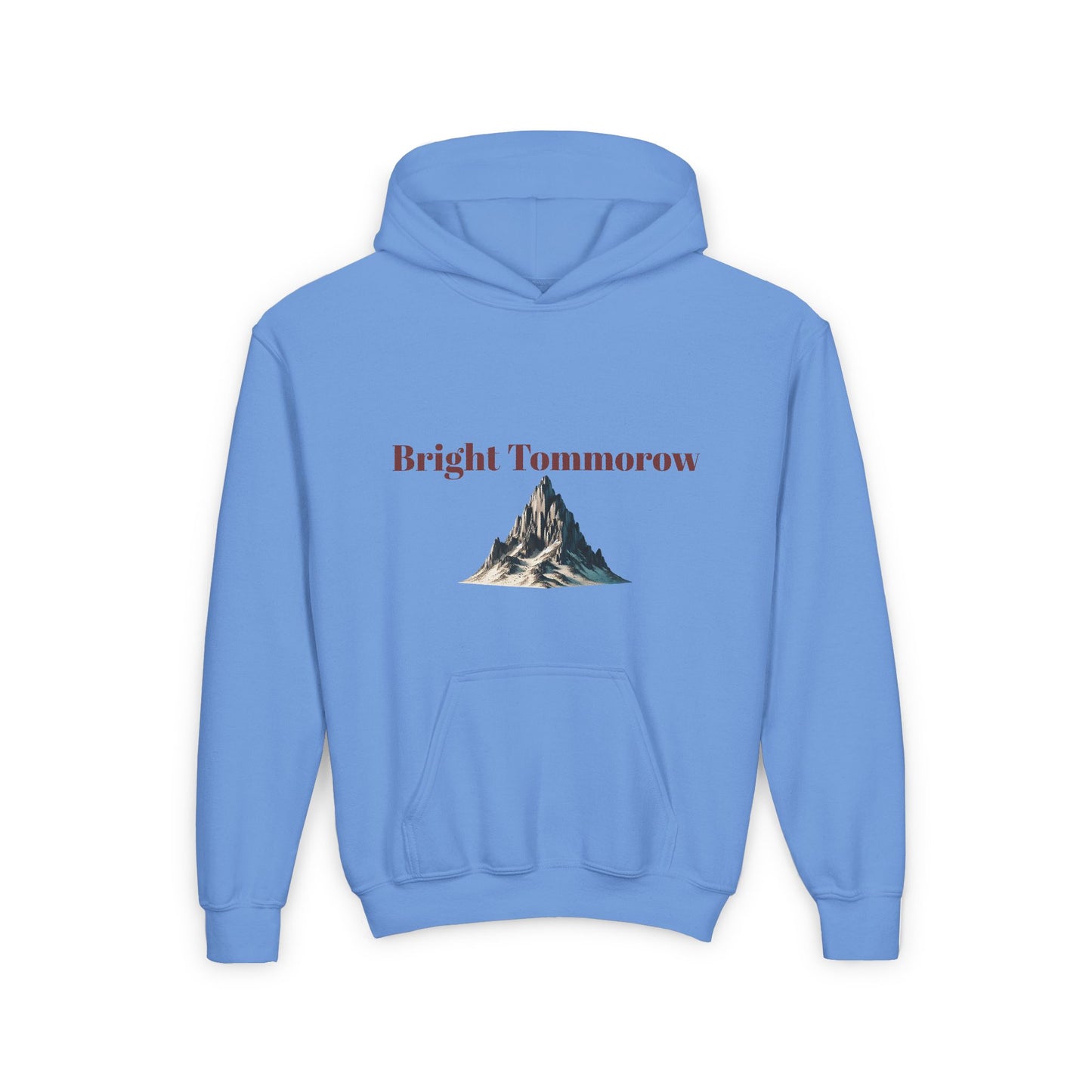 Youth Heavy Blend Hoodie - "Bright Tommorow" Mountain Design