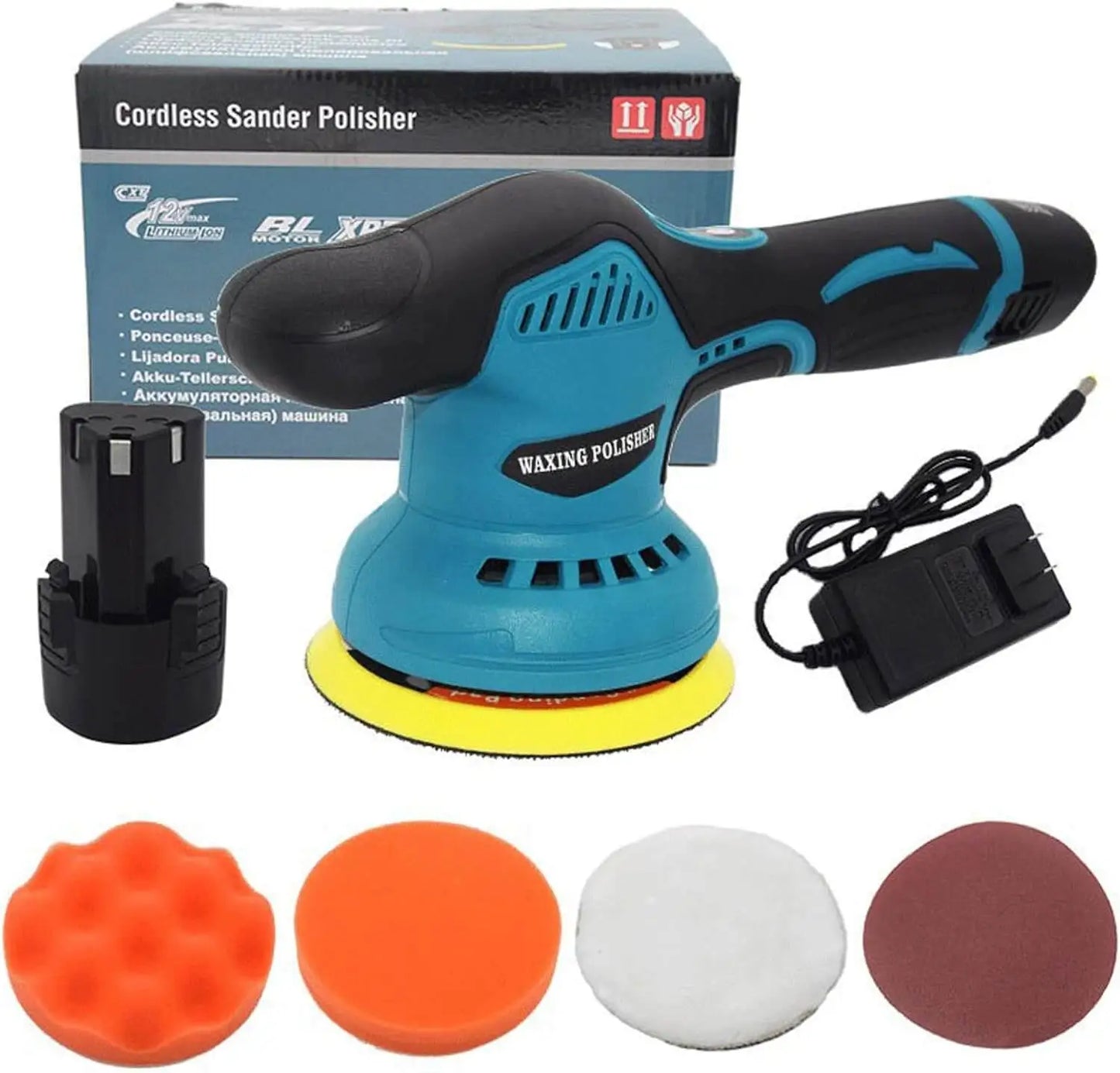 12V Electric Car Polisher Machine With Polishing Pad Kit