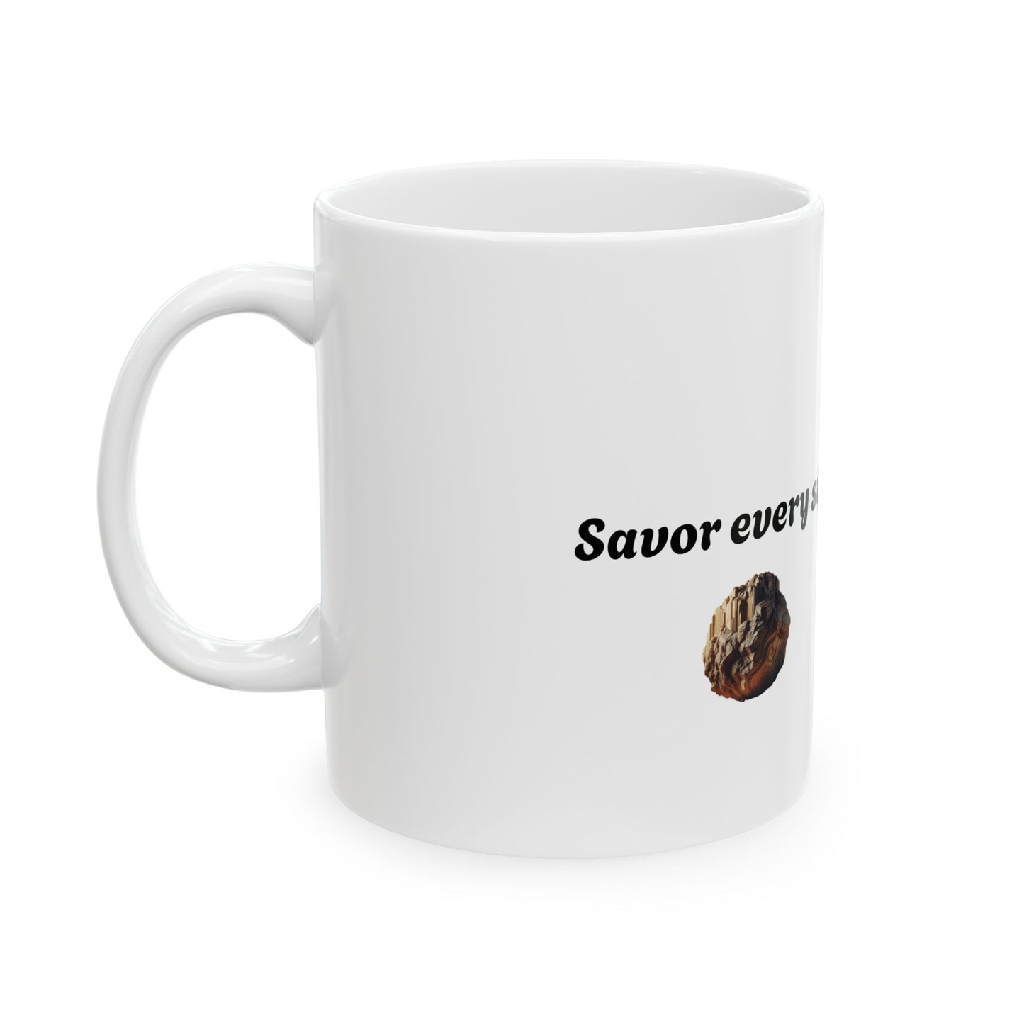 Flavor Every Sip Ceramic Mug | 11oz & 15oz Coffee Cup