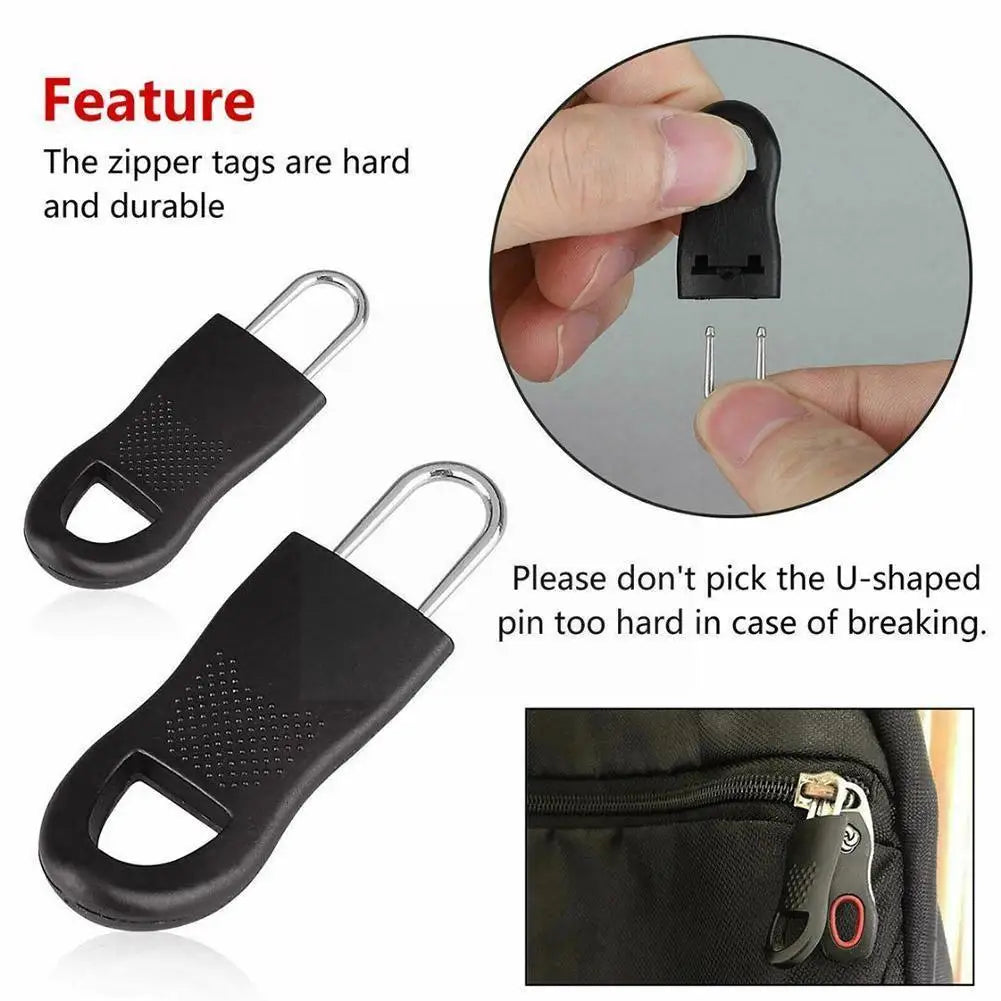 Universal Zipper Repair Kit Zipper Lock Sliding Teeth Rescue Zipper Head Repair Replacement Tools for Clothes Bagpack Bag Z7Q2