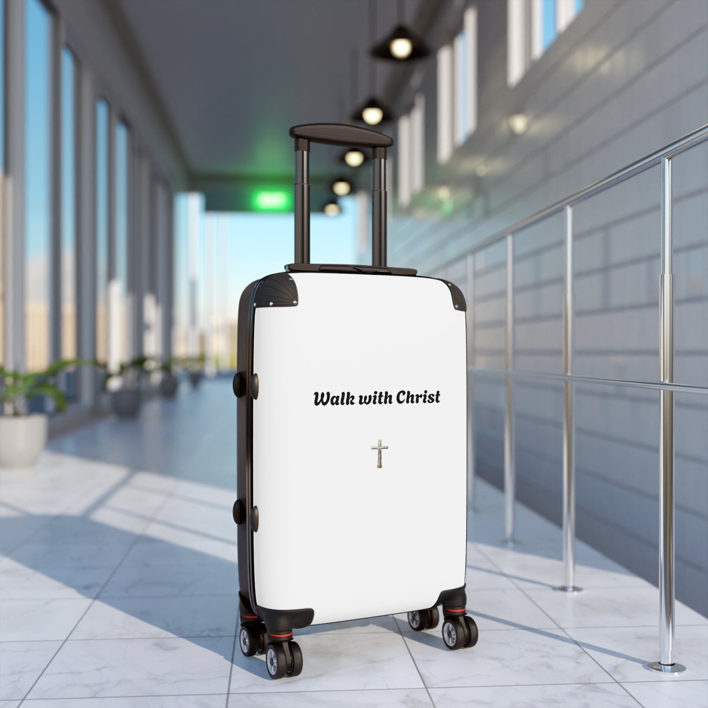 Inspirational "Walk with Christ" Carry-On Suitcase