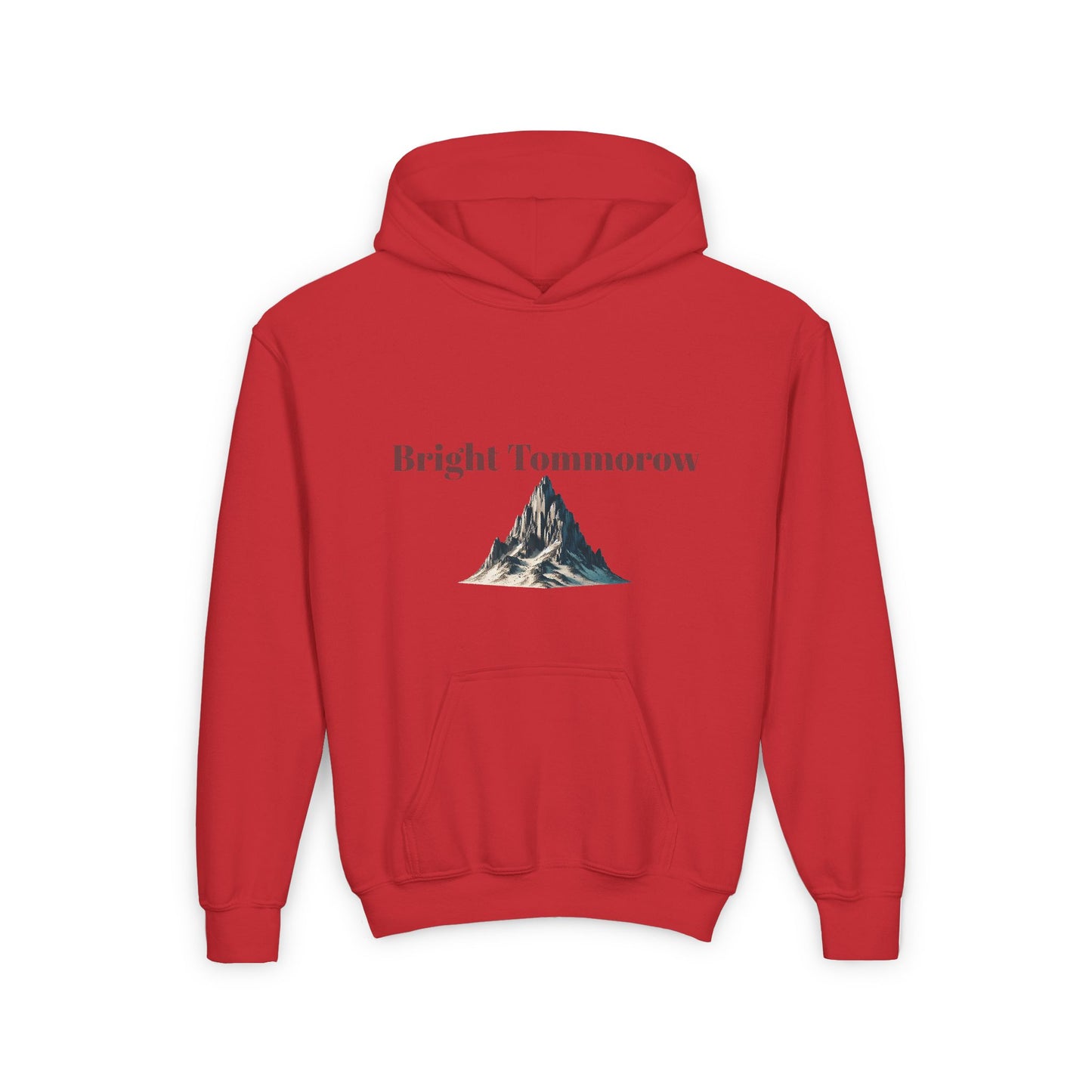 Youth Heavy Blend Hoodie - "Bright Tommorow" Mountain Design