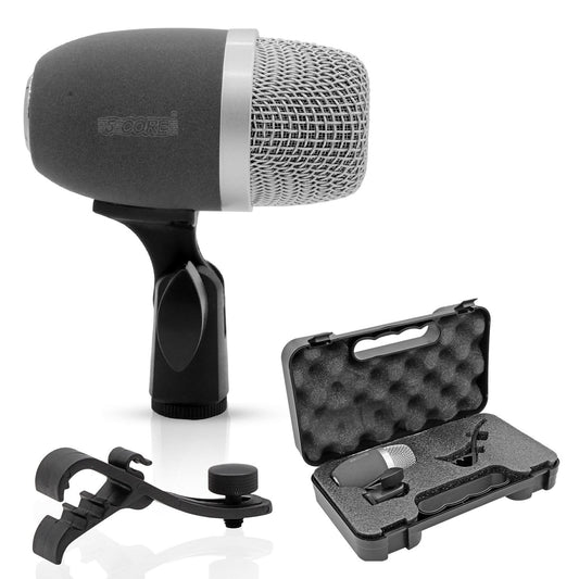 5 Core Snare Microphone XLR Wired Uni Directional Tom Drum and Other Musical Instrument Mic GRAY