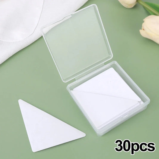 Collar Sticker Polo T-Shirt Stand Collar Shaper Fixed Pads Anti-Roll Adhesive Clear Triangle Tape Shirts Collar Tidy Stickers