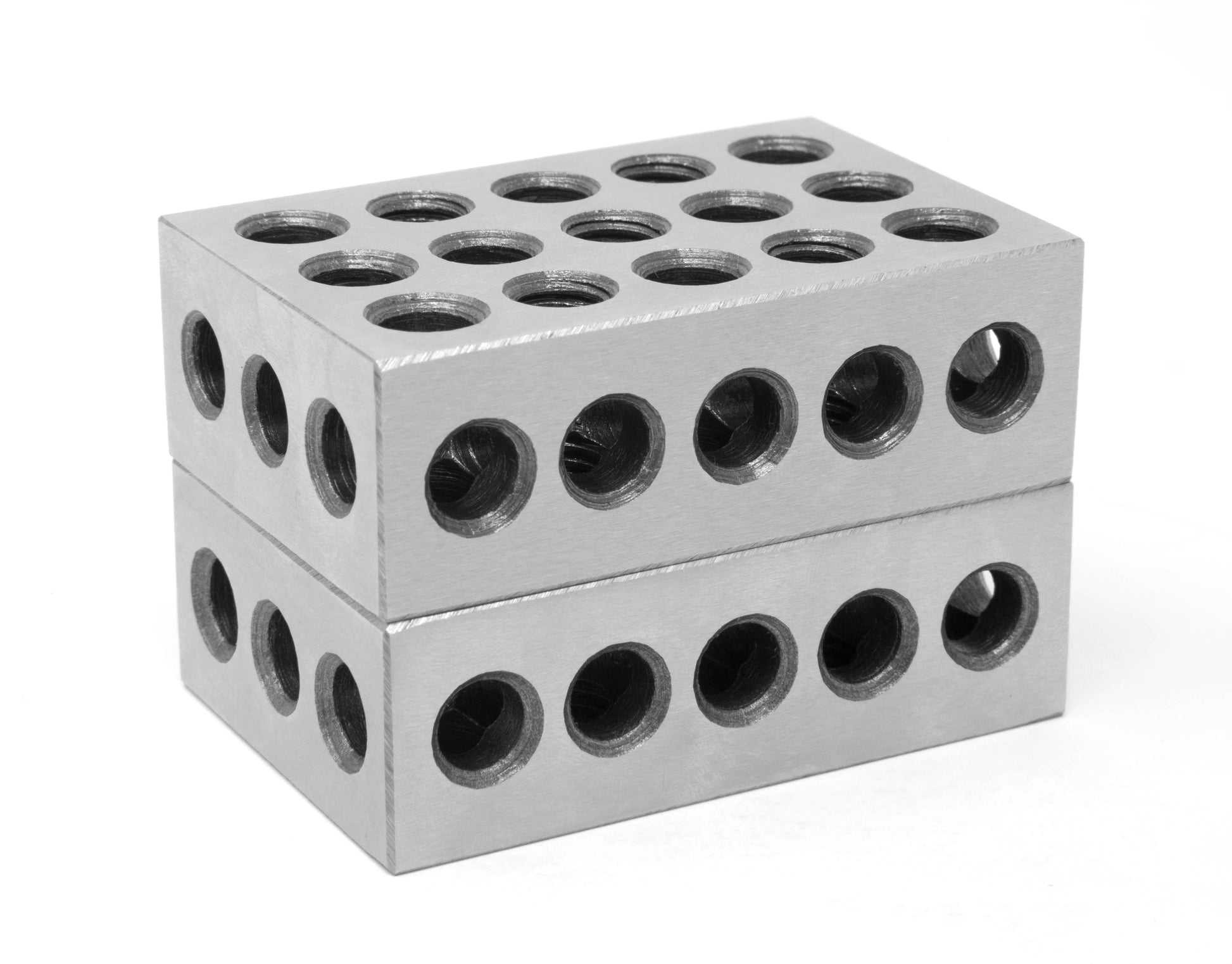 25 X 50 X 75 Mm Steel-Hardened Metric Precision 123 Blocks, Two Pack