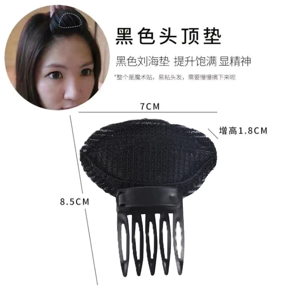 1PC Invisible Hair Pins Forehead Volume Fluffy Princess Styling Sponge Pad Women Fashion Professional Makeup Comb Hair Clips Mat