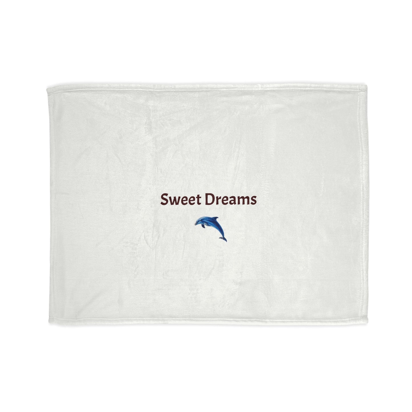 Cozy Dolphin Blanket with 'Sweet Dreams' Design - Perfect for Relaxing Nights