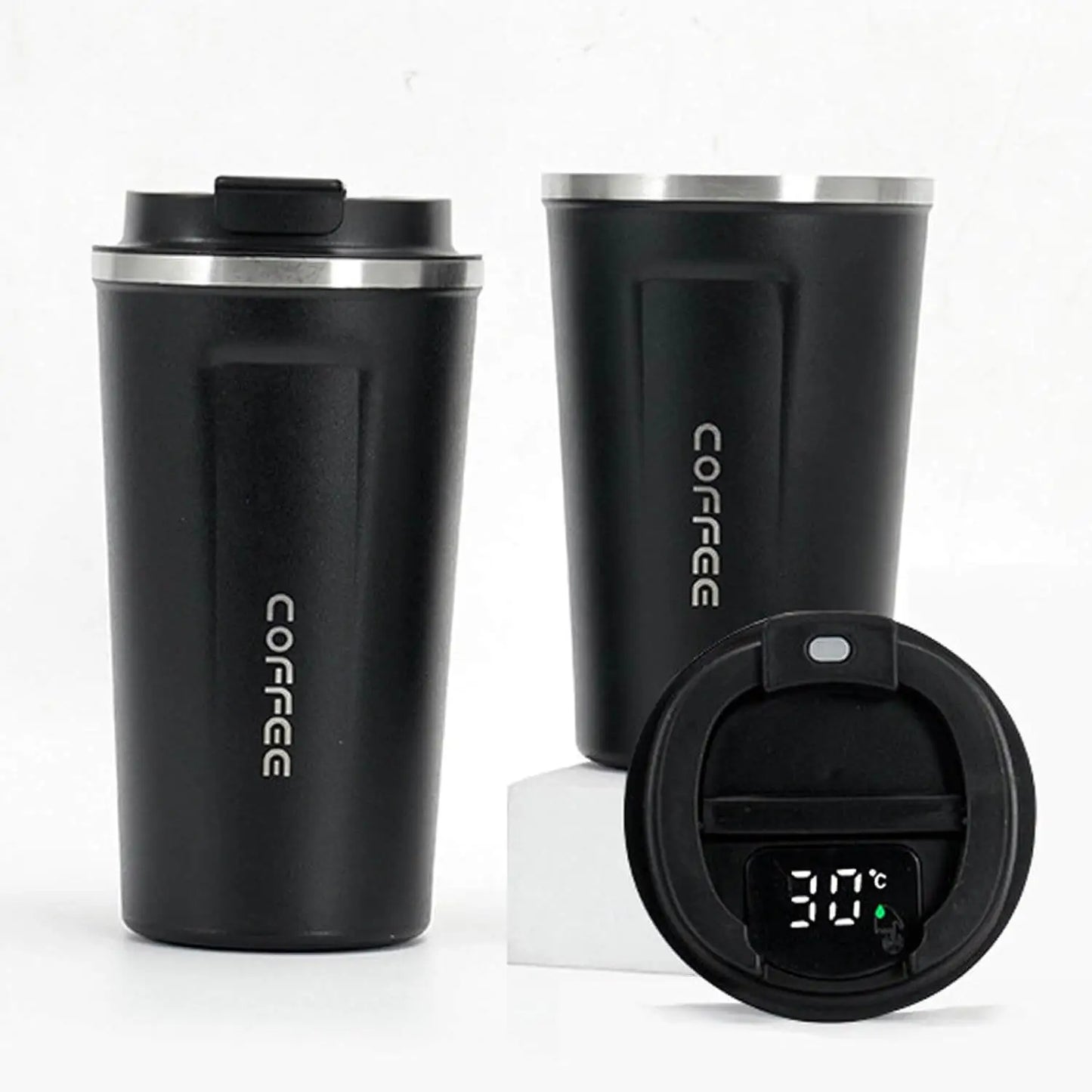 500ml Stainless Steel Temperature Display Coffee Flask