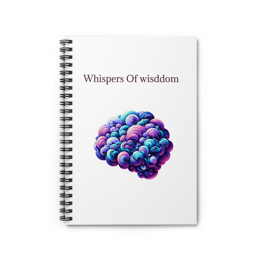 Whispers of Wisdom Spiral Notebook - Ruled Lines for Creative Souls