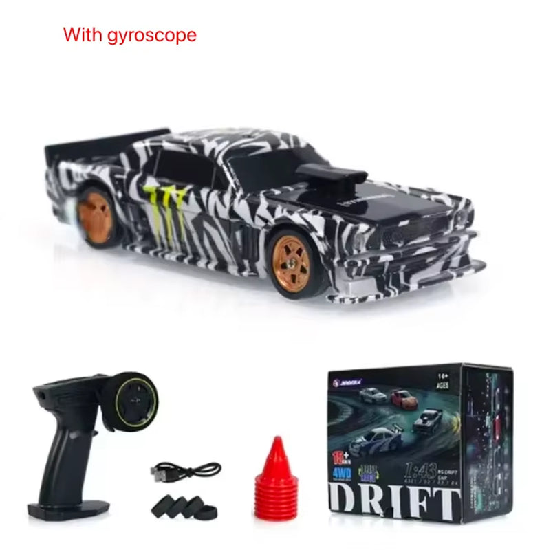 2.4G RC Drift Car 1/43 4WD Remote Control Car High Speed Four Wheel Drive Radio Controlled Mini Racing Car Model Boy Toy Gift