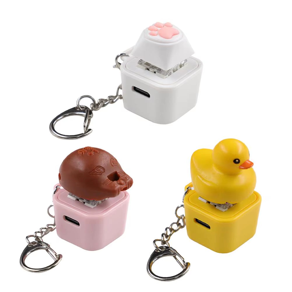 Rechargeable Cat Claw Wooden Fish Little Yellow Duck Hot-Swappable Shaft Seat Colorful Effect N212 Shaft Tester