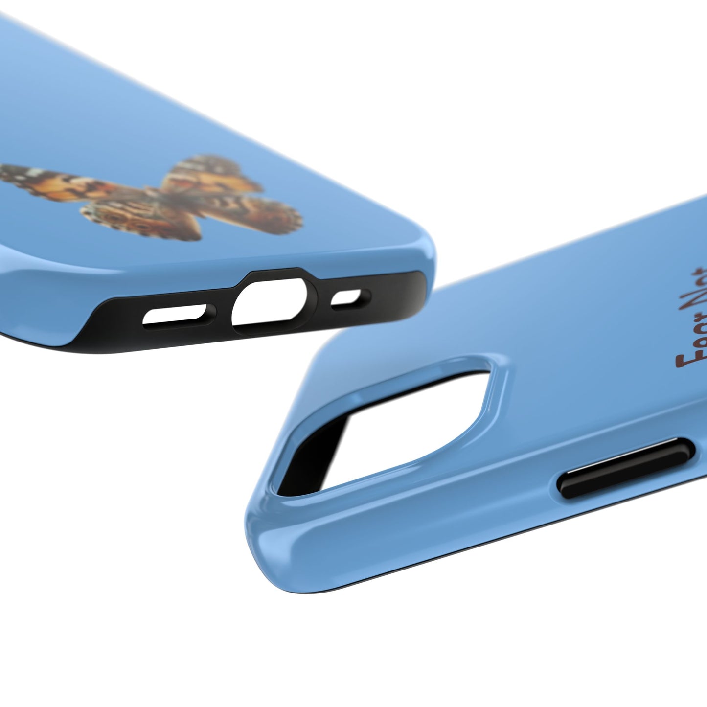 Fear Not Butterfly Tough Phone Case - Durable Protection with Inspirational Design