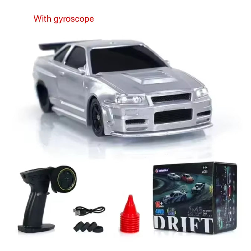 2.4G RC Drift Car 1/43 4WD Remote Control Car High Speed Four Wheel Drive Radio Controlled Mini Racing Car Model Boy Toy Gift