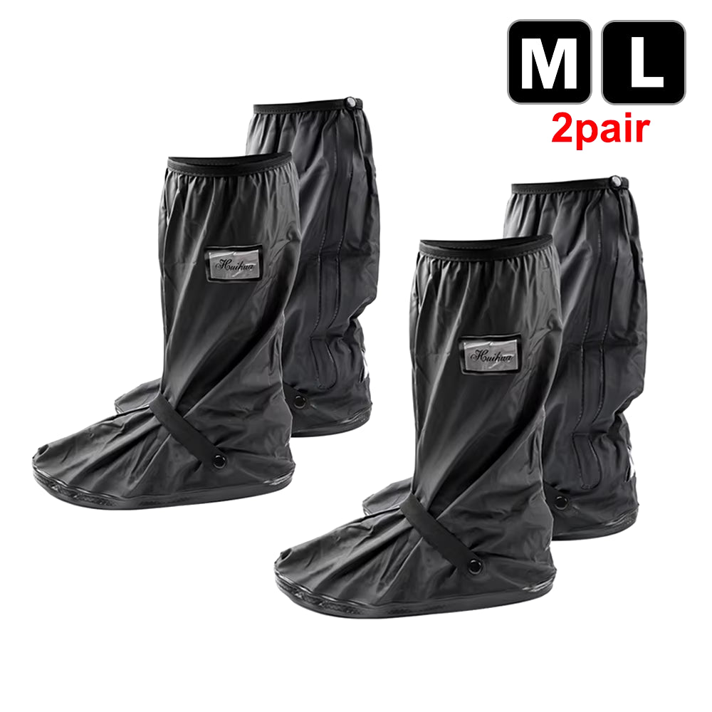 Reusable Motorcycle Scooter Dirt Bike Rain Shoes Cover Non-Slip Boot Covers Unisex Bicycle Shoes Protectors for Rainy Snowy Day