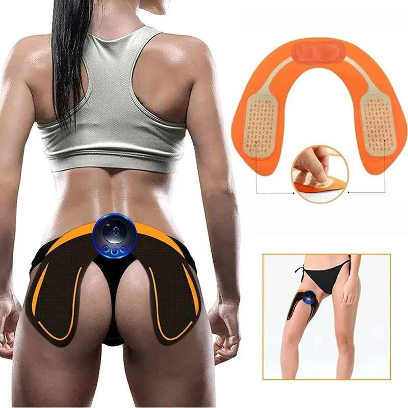 Wireless Abdominal Muscle Trainer EMS Muscle Stimulator Hip Trainer for Arm Leg Neck Body Fitness Shaping Massager Unisex