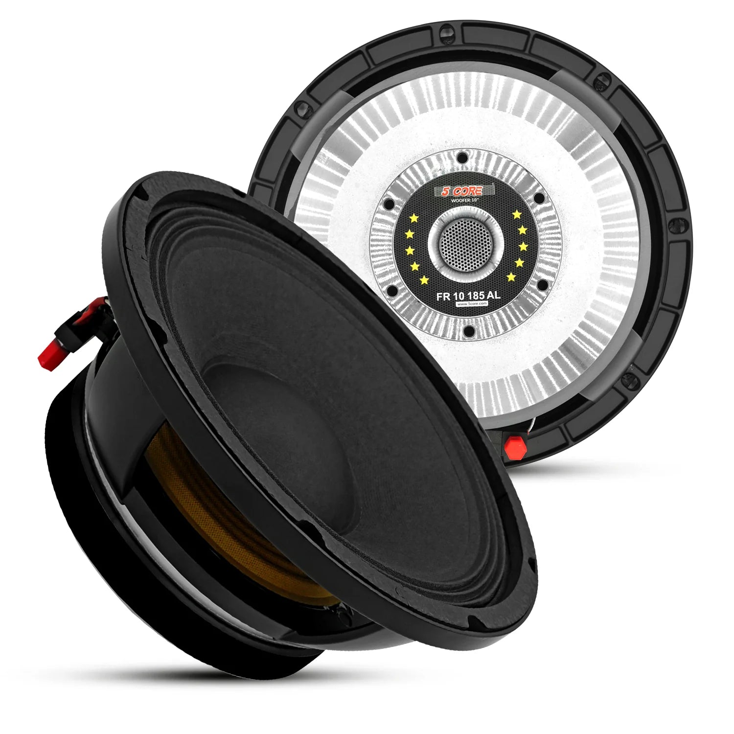 5 CORE 10 Inch Subwoofer Speaker 600W Max 4 Ohm Full Range Replacement DJ Bass Loudspeaker