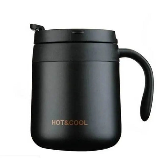 Stainless Steel Leak Proof Vacuum Coffee Mug with Handle