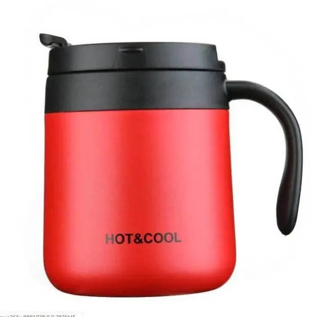 Stainless Steel Leak Proof Vacuum Coffee Mug with Handle