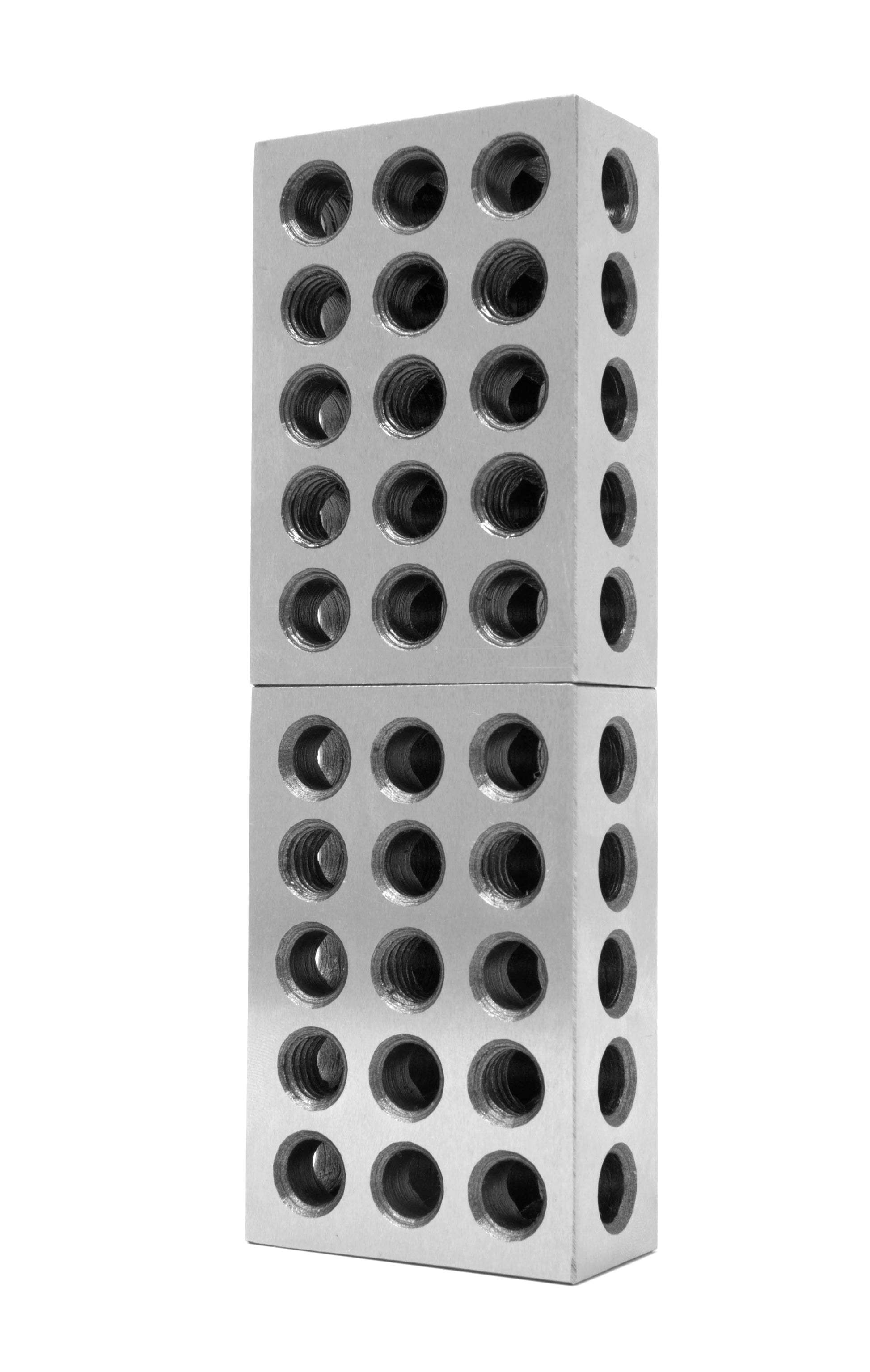 25 X 50 X 75 Mm Steel-Hardened Metric Precision 123 Blocks, Two Pack