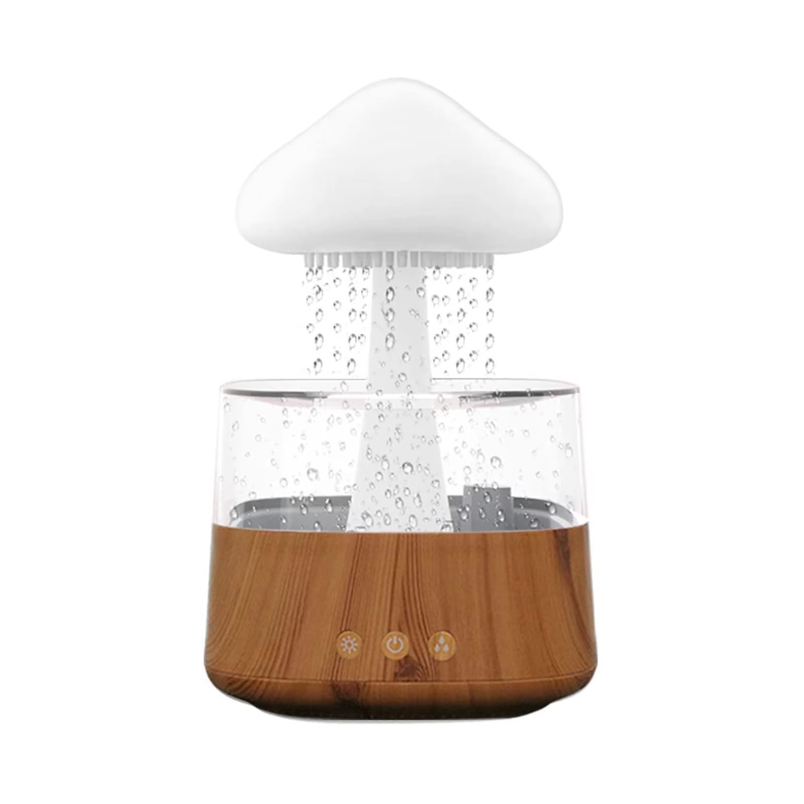 USB Colorful Night Lights Air Humidifier Mushroom Rain Aroma Diffuser Rain Cloud Smell Distributor Relax Water Drops Sounds