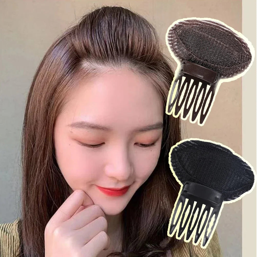 1PC Invisible Hair Pins Forehead Volume Fluffy Princess Styling Sponge Pad Women Fashion Professional Makeup Comb Hair Clips Mat