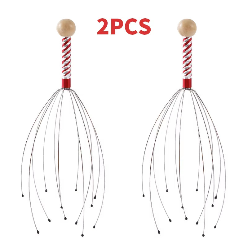 1/2PCS Head Massager Head Scratching Octopus Scalp Non Soul Extractor Divine Tool for Extracting Healthy and Healthy Hair