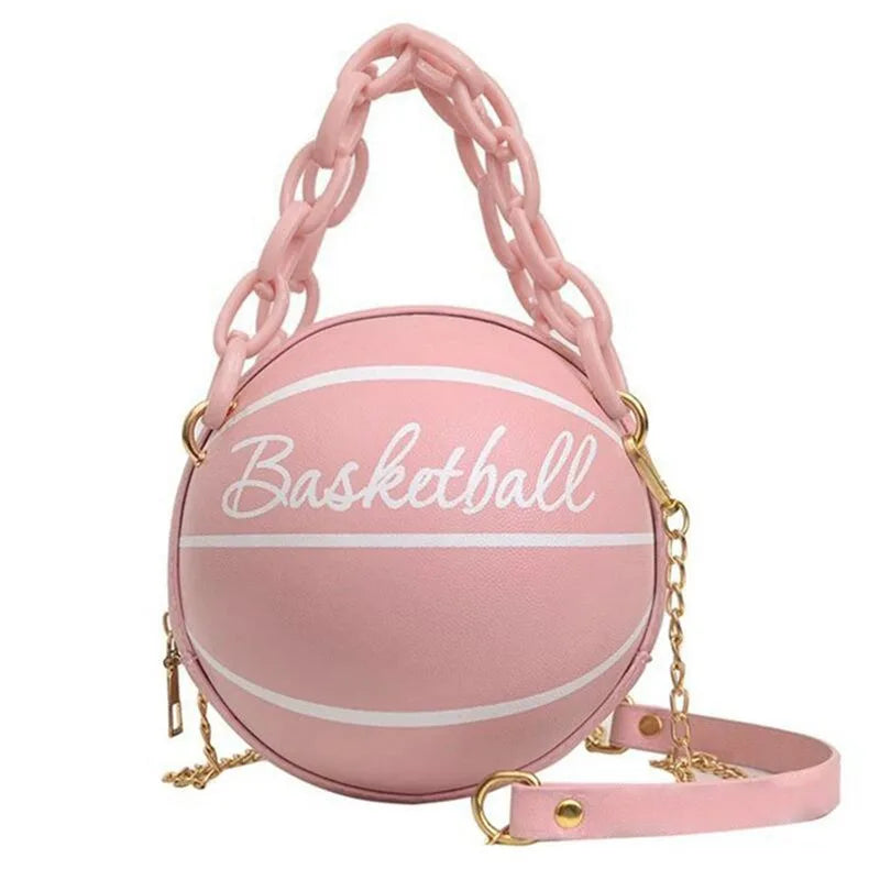 Hot Selling Ladies Spherical Bag Personality Basketball Bag New Shoulder Messenger Bag Korean round Bag Women'S Bag