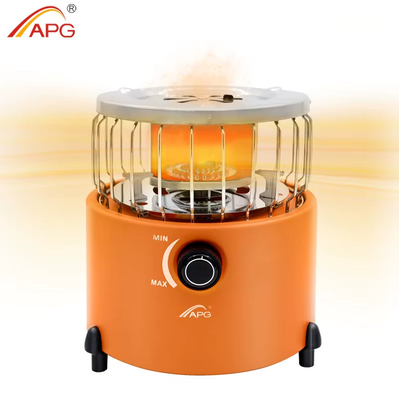 Portable 2 in 1 Camping Stove Gas Heater Outdoor Warmer Propane Butane Tent Heater Cooking System