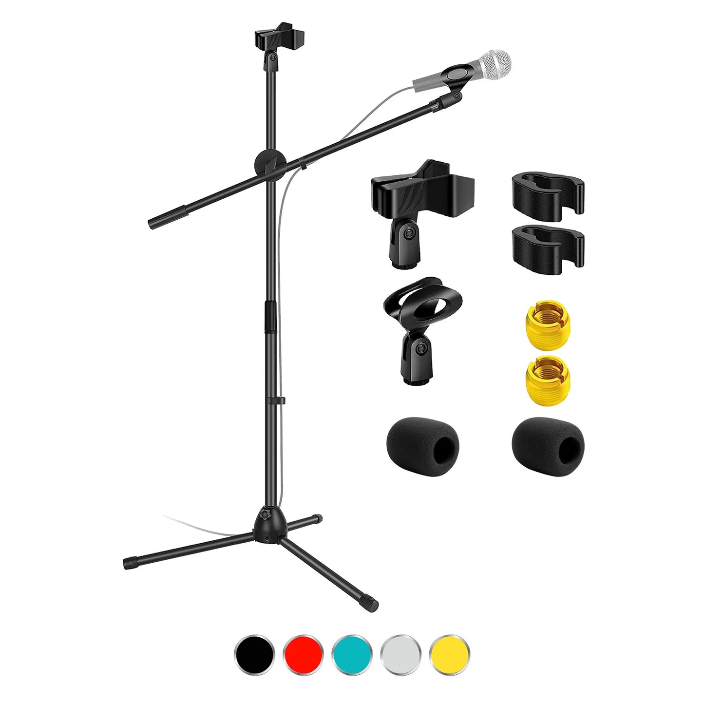 5Core Tripod Mic Stand Adjustable Heavy Duty Floor Holder Microphone Boom Arm