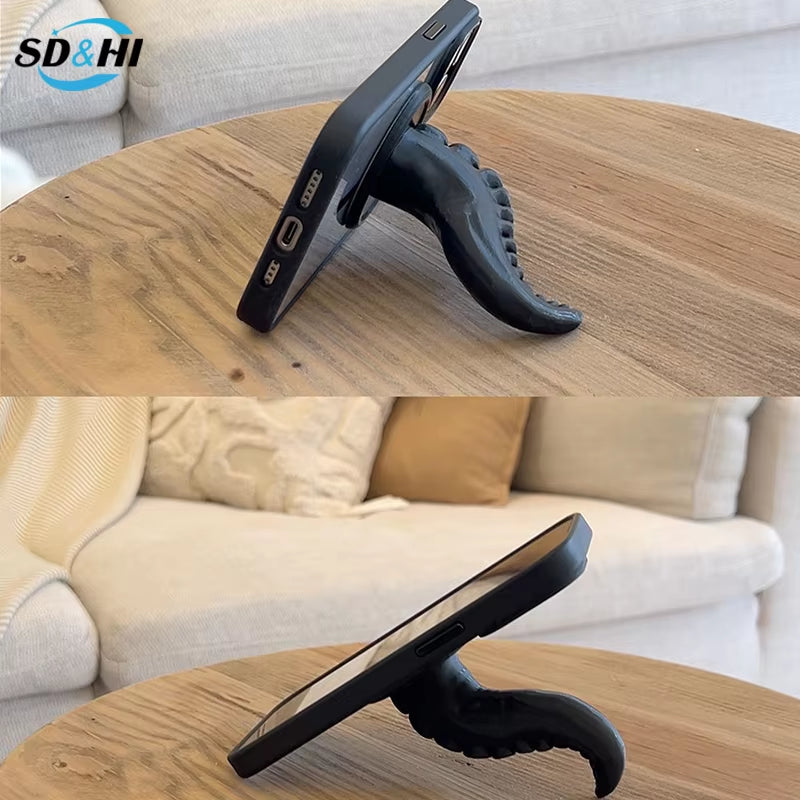 Creative Octopus Tentacle Claw Magnetic Mobile Phone Holder Refrigerator Magnetic Hook Magsafe Handheld Phone Stand