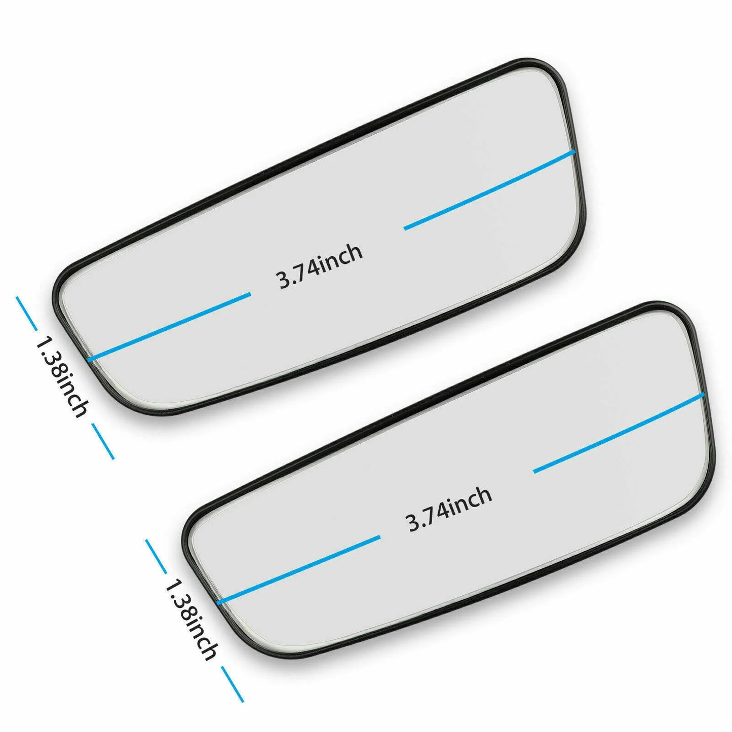 2X 360° Stick on Rear View Auxiliary Blind Spot Mirror Wide Angle Car Truck SUV