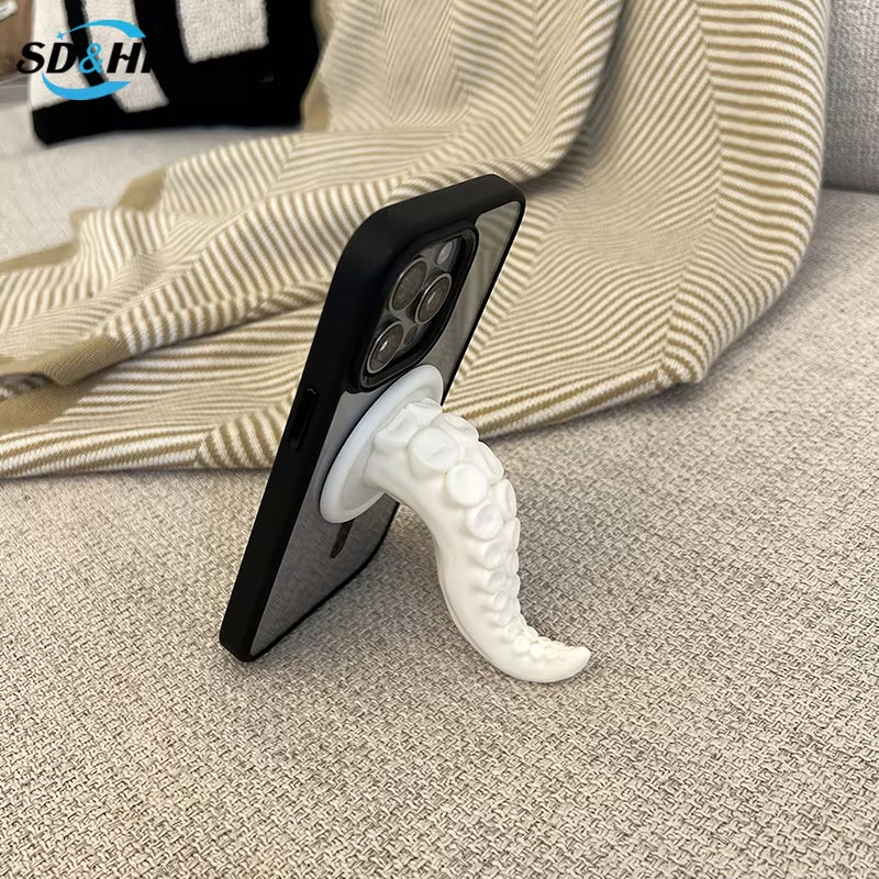 Creative Octopus Tentacle Claw Magnetic Mobile Phone Holder Refrigerator Magnetic Hook Magsafe Handheld Phone Stand