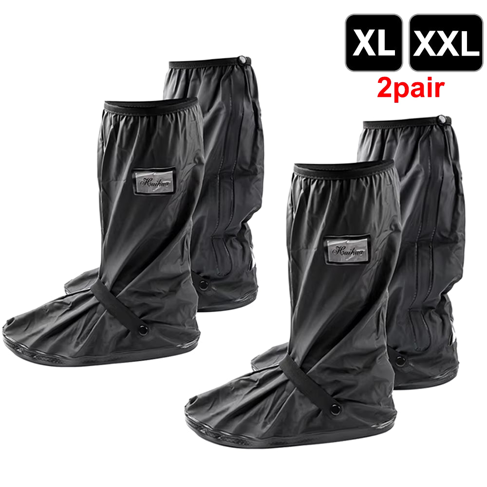 Reusable Motorcycle Scooter Dirt Bike Rain Shoes Cover Non-Slip Boot Covers Unisex Bicycle Shoes Protectors for Rainy Snowy Day