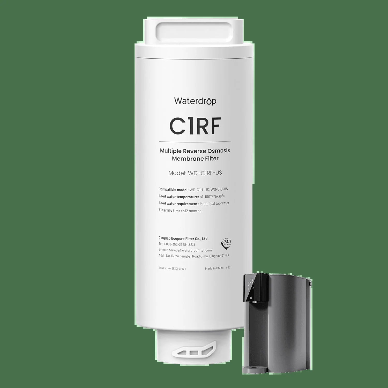 Waterdrop C1RF Water Filter for WD-C1S and WD-C1H Countertop RO System